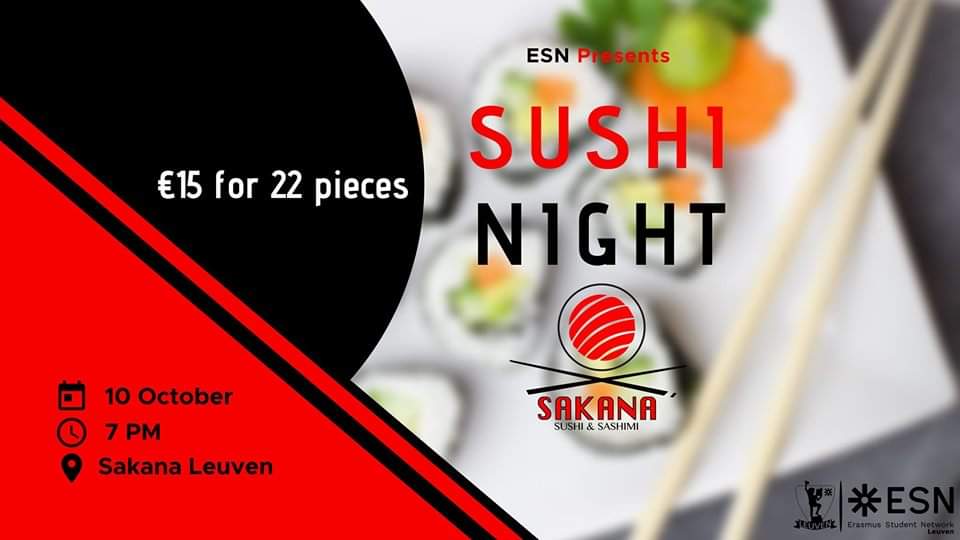 Sushi Night by ESN Leuven | ESN Leuven